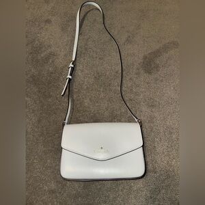 Kate Spade Sadie Envelope Crossbody Bag Purse - Stone Path Gray